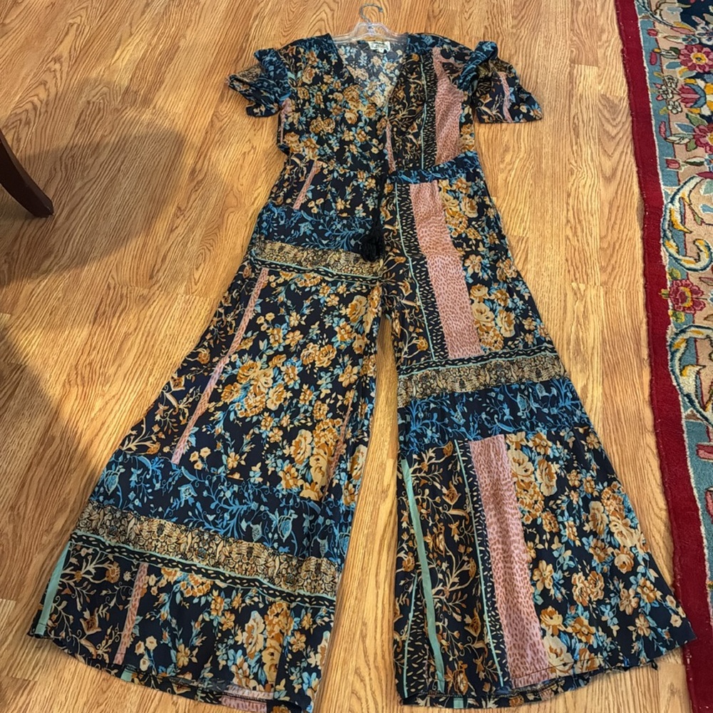 Jaase Patchwork Jumpsuit Size M - image 1